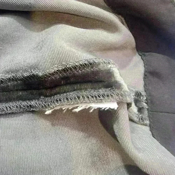 Madewell Top Womens Small Dark Brown Silk Blend Velvet Choker Gothic Metallic - Picture 10 of 10